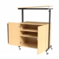 Projektionswagen, 106 cm hoch, 82x45 cm (BxT), 1 Unterschrank, 